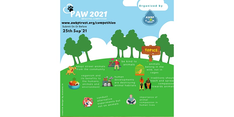 AWBP Trust is organizing an online competition to promote animal welfare and rights!