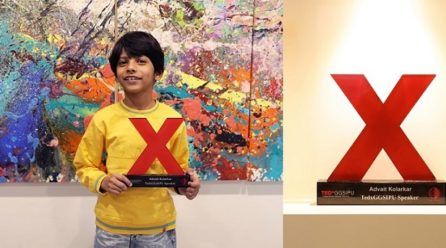 8-year-old Becomes the Youngest Indian to Deliver TEDx Talk. Spoke about importance of freedom to explore and creativity.