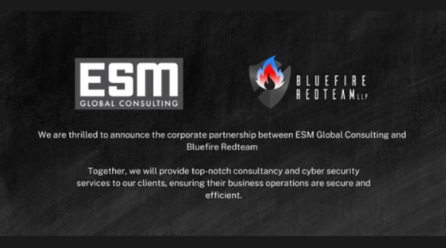 Bluefire Redteam and ESM Global Consulting announce exciting new partnership