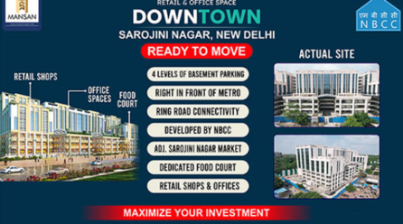 Downtown Sarojini Nagar: Ready-to-Move-In Retail and Office Spaces Just Steps Away from Sarojini Nagar Market and Metro Station!