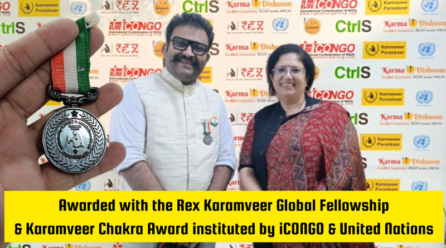 Global Recognition for Outstanding Contributions to Innovation and Entrepreneurship: Umesh Rathod Awarded Karmaveer Chakra Medal and REX Karmaveer Global Fellowship