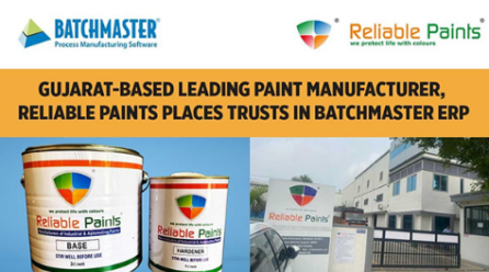 Reliable Paints Chooses BatchMaster ERP for Enhanced Business Efficiency